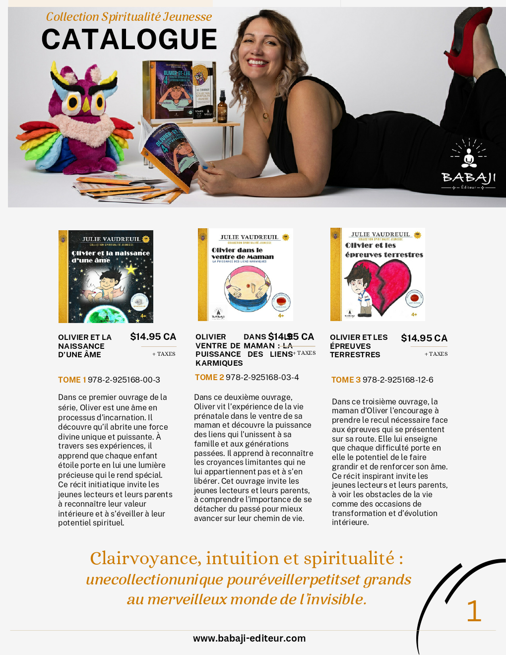 Catalogue des produits de BABAJI Éditeur