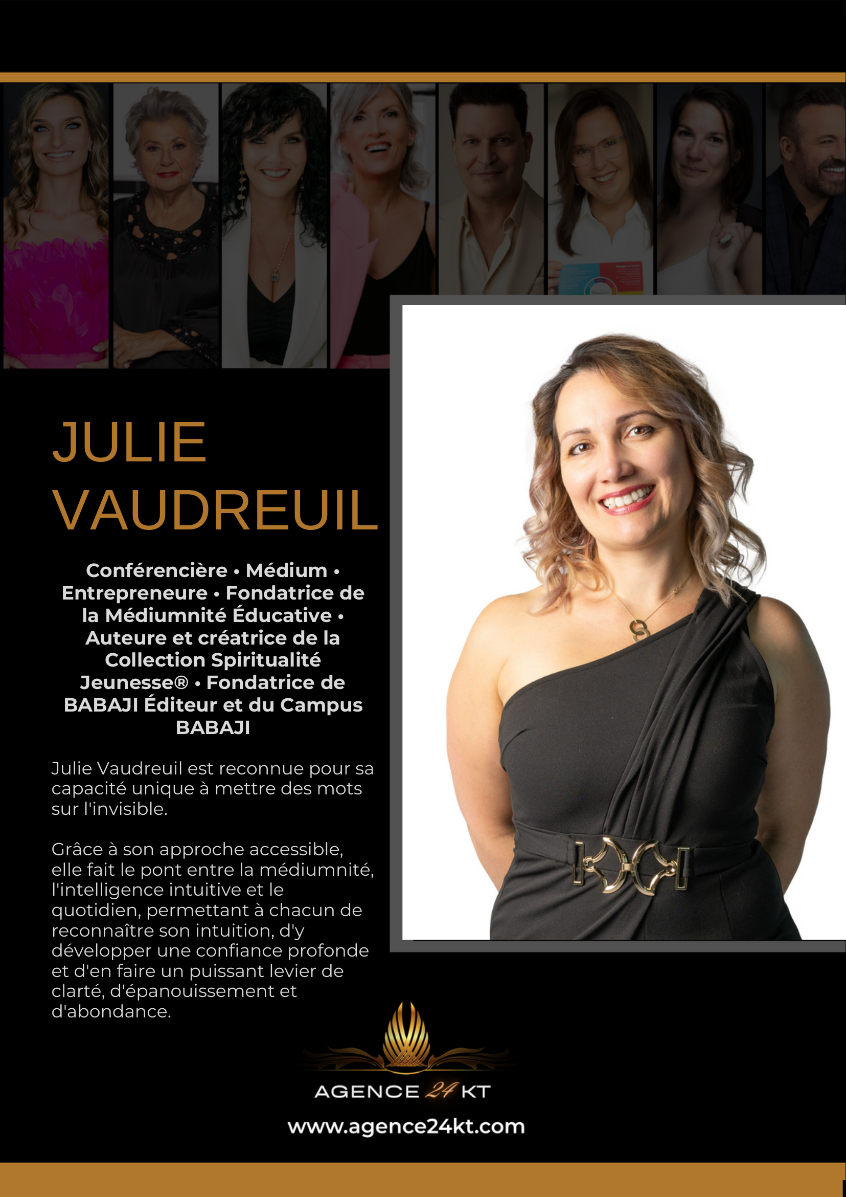 Julie Vaudreuil, conférencière, médium, entrepreneure et fondatrice de la Médiumnité Éducative